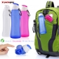 Medical-grade 500ml Folding Silicone Water Bottle for Hiking Portable Water Bag for Outdoor Running